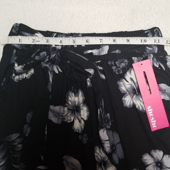 Poly Brushed Floral Semi Harem Pants - Picture 6 of 8